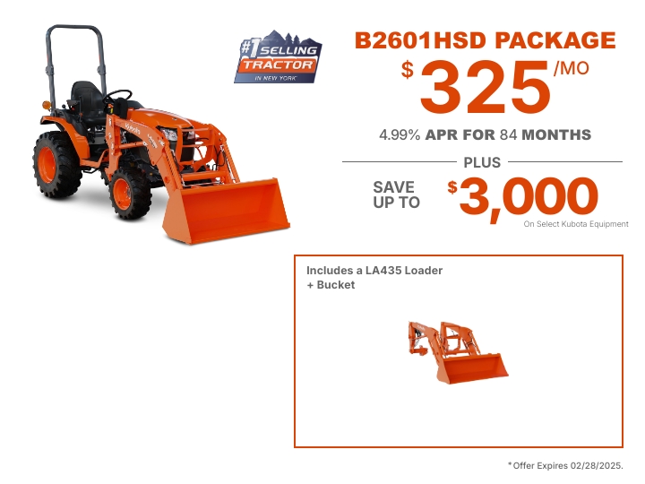 B2601HSD-1 Tractor Package - Saxby Implement | Kubota dealer in